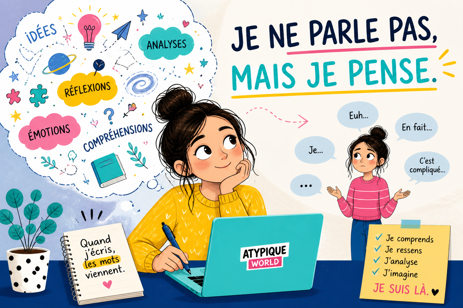 Je ne parle pas, mais je pense